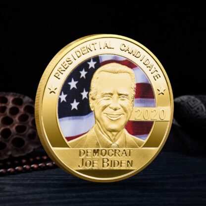 Купить Non Magnetic Crafts Joe Biden Commemorative Coin Gold Plated Souvenir Badge Collectible Gift Art