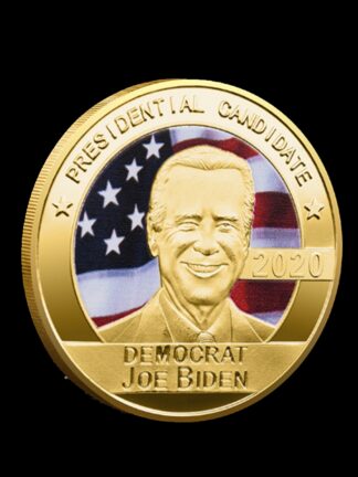 Купить 50pcs Non Magnetic Crafts Joe Biden Commemorative Coin Gold Plated Souvenir Badge Collectible Gift Art