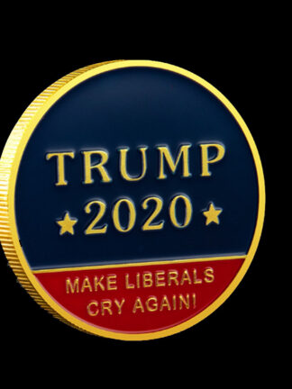 Купить 2pcs Non Magnetic 45th President Craft Of The United States Make Liberals Cry Again Donald Trump Gold Plated Souvenir Coin