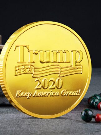 Купить 10pcs Non Magnetic Donald Trump President Historical Craft Badge American Keep USA Great Gold Plated Souvenir Coin