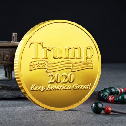 Купить 10pcs Non Magnetic Donald Trump President Historical Craft Badge American Keep USA Great Gold Plated Souvenir Coin