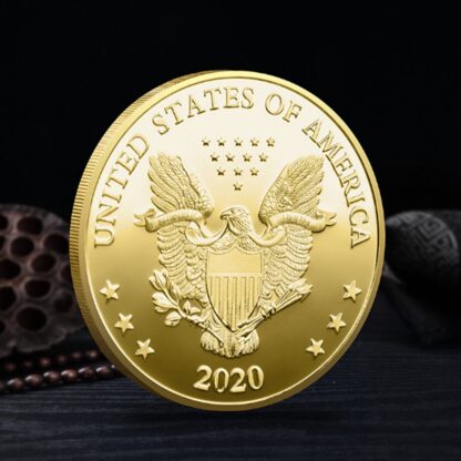 Купить 2pcs Non Magnetic Crafts Joe Biden Gold Plated Coin Collectibles President Original Badge Medal Gifts