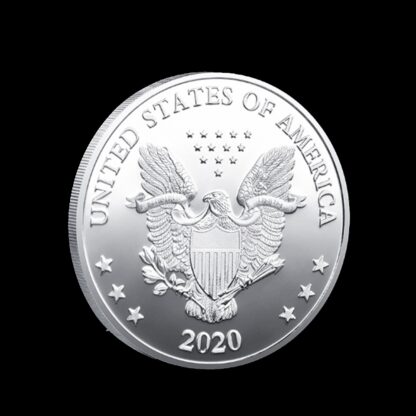 Купить 2pcs Non Magnetic Crafts US Joe Biden President Silver Plated Commemorative Souvenir Coin Collectible Coins Replica Badge