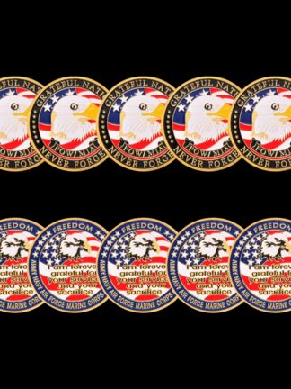 Купить 5pcs Non Magnetic USA Army Craft Navy Air Force Marine Corps Coast Guard Freedom Eagle Gold Plated Color Rare Challenge Coin For Collection