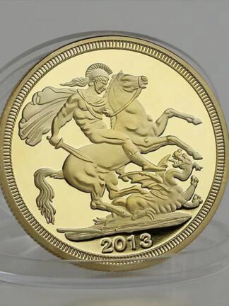 Купить 50pcs Non Magnetic Crafts 2013 Elizabeth II CollectionCommemorative Gold Plated Coins For Business Gifts Creative Gift
