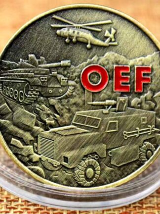 Купить 10pcs Non Magnetic Crafts Operation Enduring Freedom Combat Veteran OEF Bronze Plated Challenge Coin
