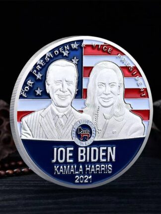 Купить Non Magnetic Metal Crafts USA Challenge US President Joe Biden Silver Plated Commemorative Coin Collectibles