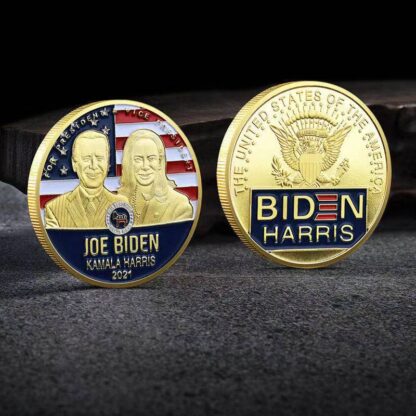 Купить Non Magnetic Crafts US President Joe Biden Gold Plated Commemorative Coin Collectibles USA Challenge Badge