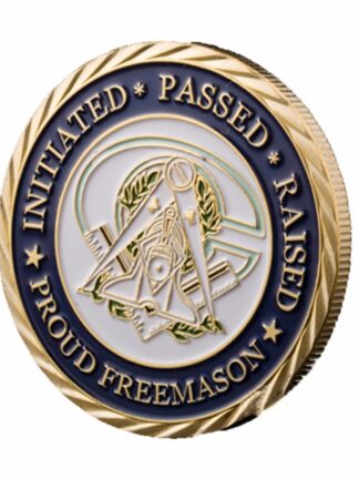 Купить 2pcs Non Magnetic Masonic Craft Brotherhood Of Man Fatherhood Gold Plated Coin Token Challenge Commemorative Badge