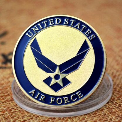 Купить 50pcs Non Magnetic Challenge Craft Air Force Commemorative Coin Honor Medal Coins Collectibles Home Of The Thunderbirds Honor Badge