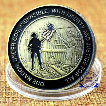 Купить 20pcs Non Magnetic American Freedom Peace 911 Pentagon After Arts and Crafts Bronze Commemorative Coins