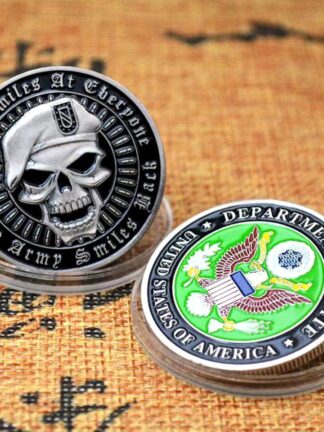 Купить Non Magnetic Craft USA Military Challenge Coin Green Beret In God We Trust State Department Statue of Liberty & Eagle Metal Token Badge Collection