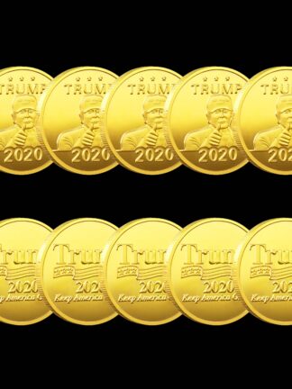 Купить 5pcs Non Magnetic President Historical Badge Craft USA Trump Keep American Great 1oz 24k Gold Plated Souvenir Coin