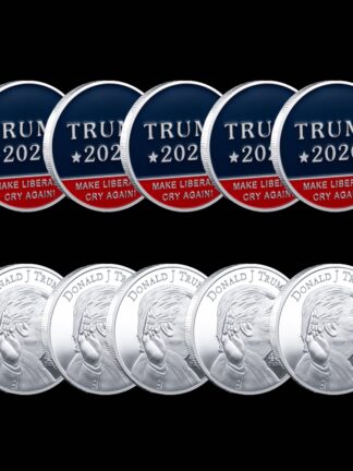 Купить 5pcs Non Magnetic 45th President Badge Craft United States Make Liberals Cry Again Donald Trump Silver Plated Souvenir Coin