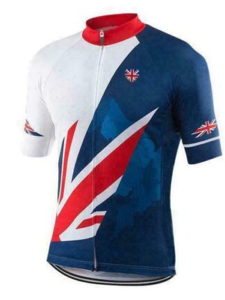 Купить 2021 UK Badge Union Jack Cycling Jersey Cyclings Short Sleeve Jerseys
