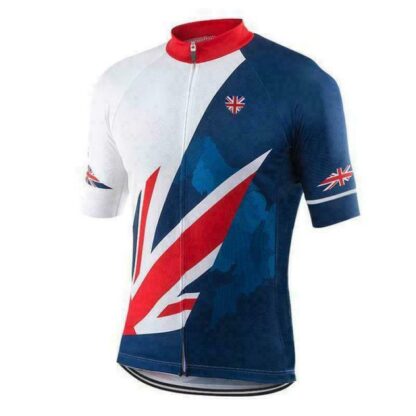 Купить 2021 UK Badge Union Jack Cycling Jersey Cyclings Short Sleeve Jerseys