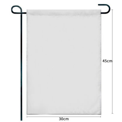 Купить Blank Sublimation Garden Flag 100% polyester 3 layers white banner flags triple ply with black Shading cloth Heat transfer Double sides