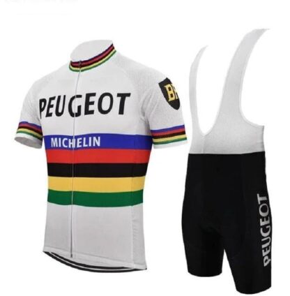 Купить 2021 Men's Michelin Clothes Short Sleeve Cycling Jersey and Padded (Bib) Shorts Set Anti UV