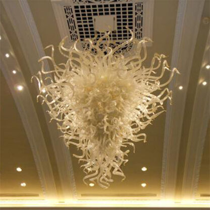 Купить Contemporary Lamps Pendant Lighting Blown Murano Glass Chandelier W80XH120cm Decorative LED Lights Hotel Home Living Dining Room Decor