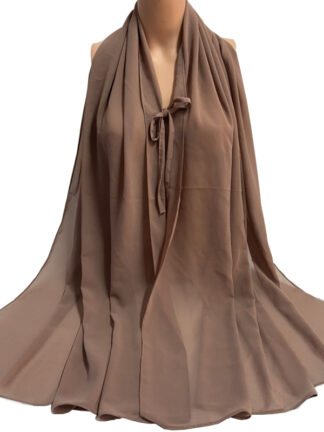 Купить Fashion Plain Bubble Chiffon Hijab Scarf with Rope Convenient Women Hijabs Wrap Islam Muslim Shawls Scarves Turbanet Headscarf