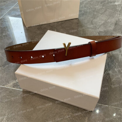 Купить Genuine Leather Belt For Women Fashion Men Designer Belts Letter Buckle Womens Luxury Waistband Cintura Ceintures Belt 2.8 Width Good