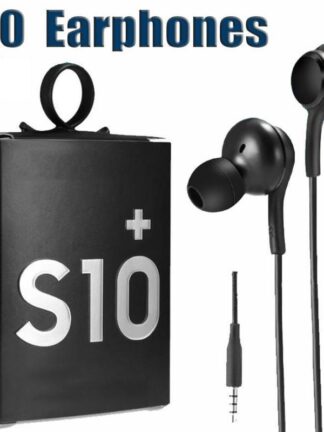 Купить S10 In Ear Wire Earphones Earbuds Remote Control And Mic 3.5mm Headphone For Cell Phone Samsung S10E S9 S8 plus Earphone With Black Retail packagingbox EO-IG955