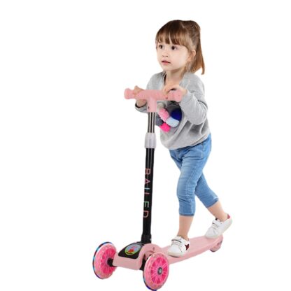 Купить Doki Children's Scooter Kid Scooter 3 In 1 Balance Bike Children's Tricycle Scooter For Kids Ride On Toys Flash Folding Baby Car