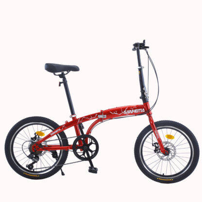 Купить 14 Inch 16inch 20 Inch Folding Disc Brake Variable Speed Male And Female Adult Students And Children Ultralight Portable Bicycle