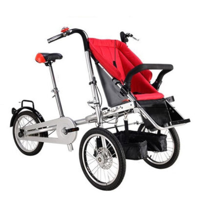 Купить Brand New mother child bicycle stroller children folding three Wheels trolley Sports Deform transportation Bike