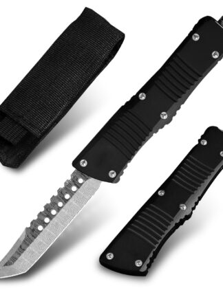 Купить VG10 Damascus Automatic Knife Forged Steel Fixed Blade OEM Fantasy Knives OTF MT Tactical Military Knife Outdoor Camping Hunting Survival Self Defense