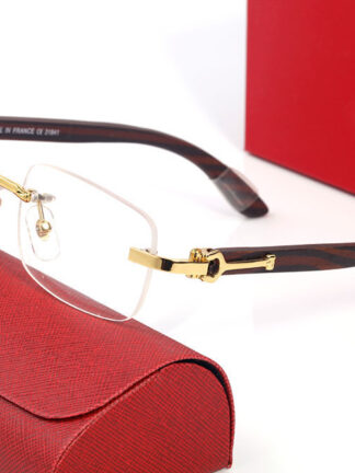 Купить Rectangle Designer Sunglasses for Women Mens Sunglass Gold Silver Metal Wooden Bamboo Buffalo Horn Sun Glasses Frameless Rimless Sport Polarize Brand Eyeglasses