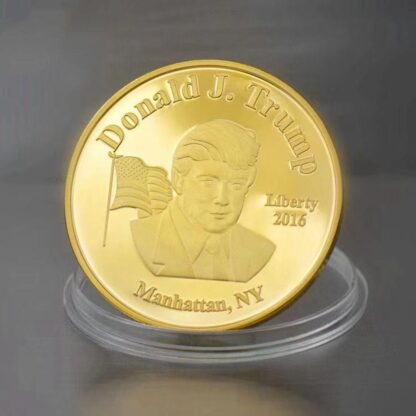 Купить 20pcs Non Magnetic Donald Trump Craft The Majority Speaks Make American Great Again Gold Plated Collectible Coin