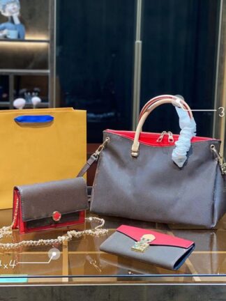 Купить 3PC Luxurys designers Women Fashion Totes handbags cross body Shoulder Bags combination famous classic flower Brown capacity portable day backpack 13
