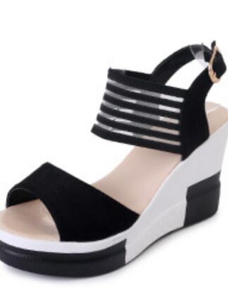 Купить 22021 summer fashion Sandals wedges fish mouth women's high heels polyurethane platform for women