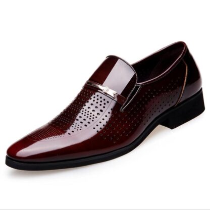 Купить 2022 Breathable Loafers Shoes Slip-On Genuine-Leather Footwear Walking-Driving Men's