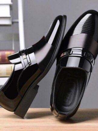 Купить 2022 Suit Shoes Italian Office Black Party Men's Social Sapato Masculino Hombre