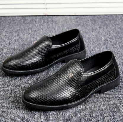 Купить 2022 Shoes Driving Formal-Dress Mens Slip-On Black Fashion Brand Men Spring