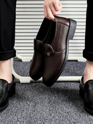 Купить 2022 Formal Shoes Business-Dress Oxfords Patent Lace Bullock Men