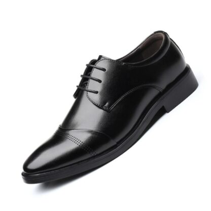 Купить 2022 Dress Shoes Men Wedding Fashion Office Footwear High Quality Leather Comfy Business Formal