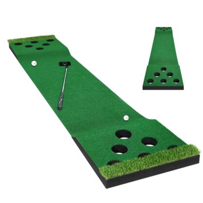 Купить Golf Putting Green Practice Mats Outdoor Indoor Family Party Mat for Office Home Use Training Aid