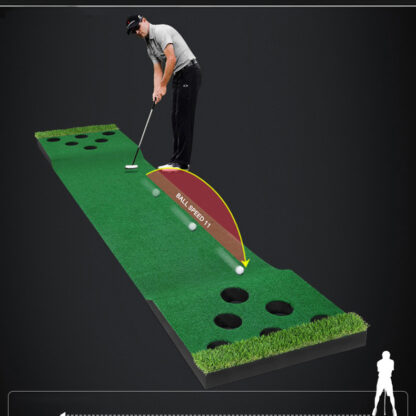 Купить Golf Putting Green System Large Professional Practice Training Mat for Indoor Outdoor Challenging Putter Aid Equipment