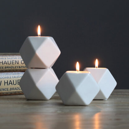 Купить 4 Colors Ceramics Candle Holder Molds Multilateral Geometric Ceramics Candlestick Home Crafts Decorations Candle Holder Molds