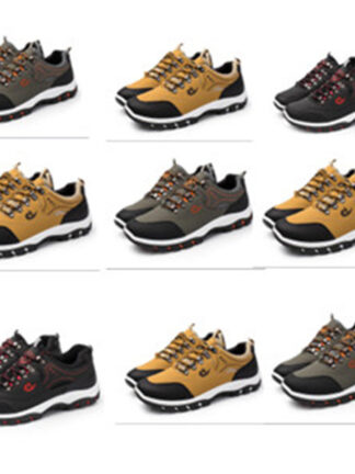 Купить Fashion Stylish Men Casual Shoes Flat PU Leather men's Climbing Sneakers Shoe factory direct Trainers sport walk top quality for spring summer autumn winter low price