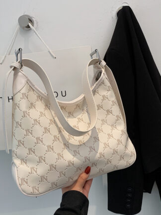 Купить New women's Tote net red bag medieval texture letter trend large capacity one shoulder handbag