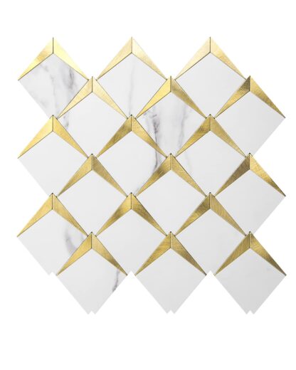 Купить Art3d 10-Sheet 3D Wall Stickers Self-adhesive Diamond Mosaic Peel and Stick Backsplash Tiles for Kitchen Bathroom