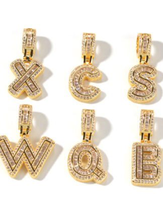 Купить INS Style Gold Silver Plated CZ Alphabet Initial Pendant Rope Chain Necklace