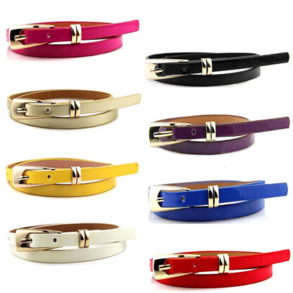 Купить New product Buckles Chains 1 Pc 15 Snoep Colors Womens Leather Boog Skinny Dunne Jurk Tail Selling