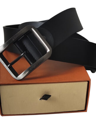 Купить Belt genuine leather Belts Men Belt Women Belt Big Smooth buckle Classical Mens Belts women belts with box