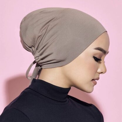 Купить Inner Hijab Cap Muslim Turban Islam Adjustable Underscarf Undercap Bonnet Soft Jersey Stretch HIjabs Tube Cap Turbante Mujer Hat