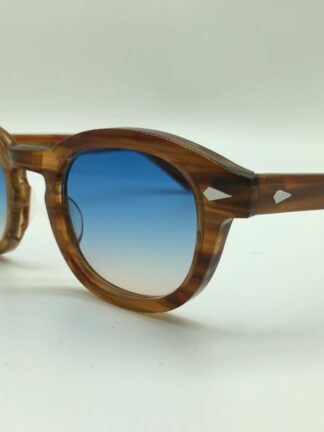 Купить Wholesale-SPEIKE Customized Fashion Lemtosh Johnny Depp style sunglasses high quality Vintage round sun glasses Blue-brown lenses sunglasses